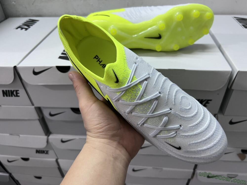 Nike Phantom Luna Elite Artificial Grass Soccer Cleats - Yellow/Grey/Black