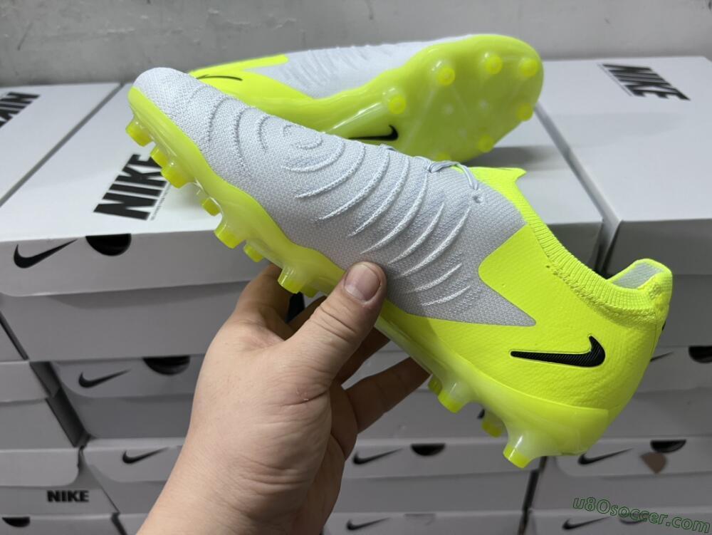 Nike Phantom Luna Elite Artificial Grass Soccer Cleats - Yellow/Grey/Black