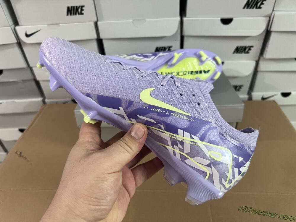 Nike Air Zoom Mercurial Vapor 16 Elite FG Firm Ground Soccer Cleats - Purple/Yellow/White