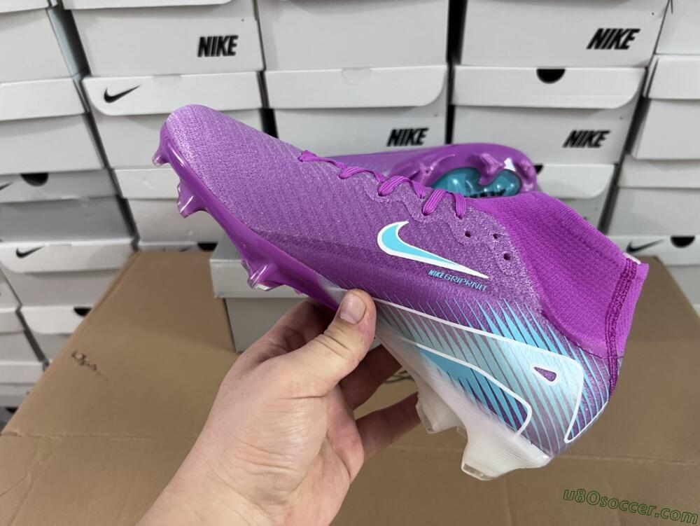 Nike Air Zoom Mercurial Superfly 10 Elite FG Firm Ground Soccer Cleats - Purple/Green