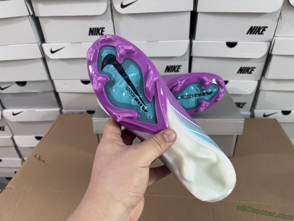Nike Air Zoom Mercurial Superfly 10 Elite FG Firm Ground Soccer Cleats - Purple/Green