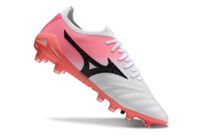 Mizuno Morelia Neo 3 FG Firm Ground Soccer Cleats - White/Black/Pink