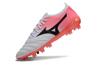 Mizuno Morelia Neo 3 FG Firm Ground Soccer Cleats - White/Black/Pink