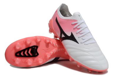 Mizuno Morelia Neo 3 FG Firm Ground Soccer Cleats - White/Black/Pink
