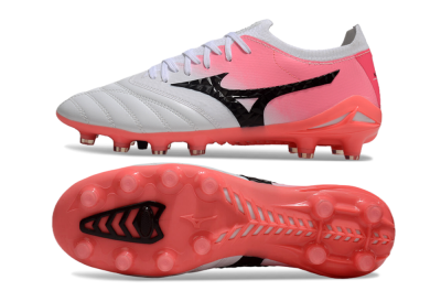 Mizuno Morelia Neo 3 FG Firm Ground Soccer Cleats - White/Black/Pink