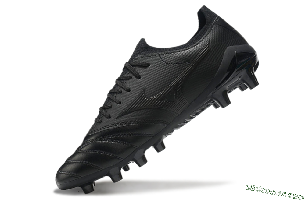 Mizuno Morelia Neo 3 FG Firm Ground Soccer Cleats - Black/Black 6