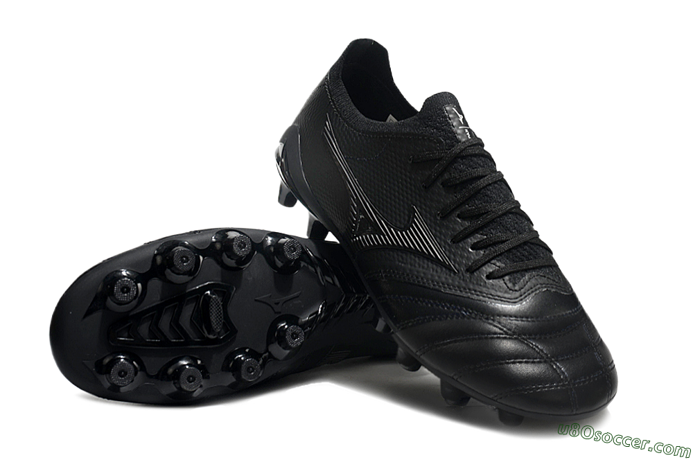 Mizuno Morelia Neo 3 FG Firm Ground Soccer Cleats - Black/Black 4