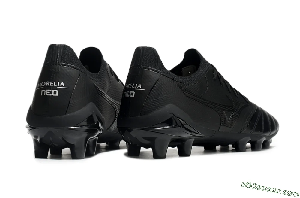 Mizuno Morelia Neo 3 FG Firm Ground Soccer Cleats - Black/Black