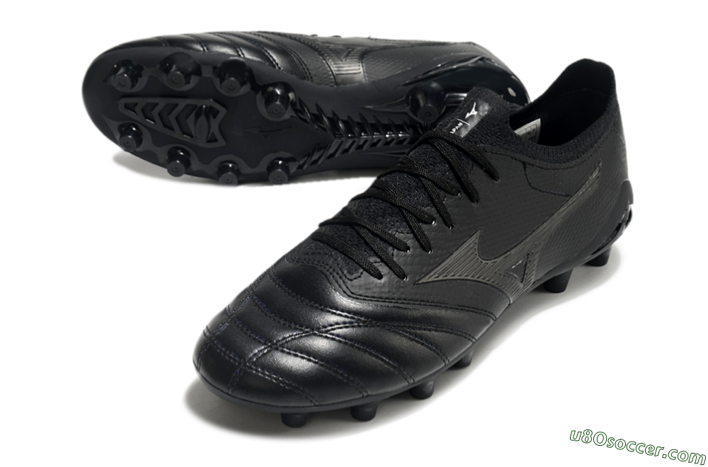 Mizuno Morelia Neo 3 FG Firm Ground Soccer Cleats - Black/Black 3