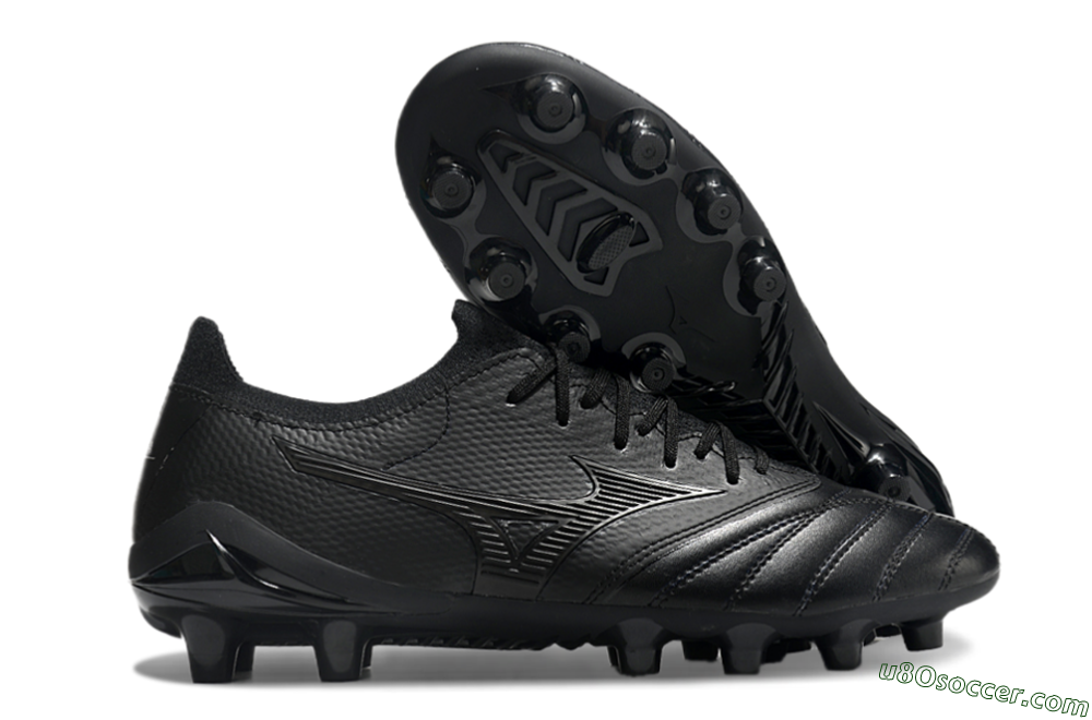 Mizuno Morelia Neo 3 FG Firm Ground Soccer Cleats - Black/Black 1