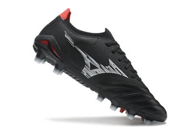 Mizuno Morelia Neo 3 FG Firm Ground Soccer Cleats - Black/White/Red