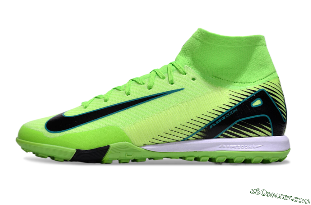 Nike Air Zoom Mercurial Superfly 10 Elite TF Artificial Turf Soccer Shoes - Yellow/Black/White 2