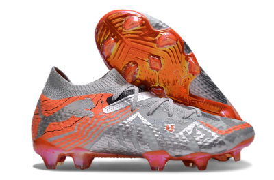 Puma Future Ultimate FG Firm Ground Soccer Cleats - Silver/Red/Pink