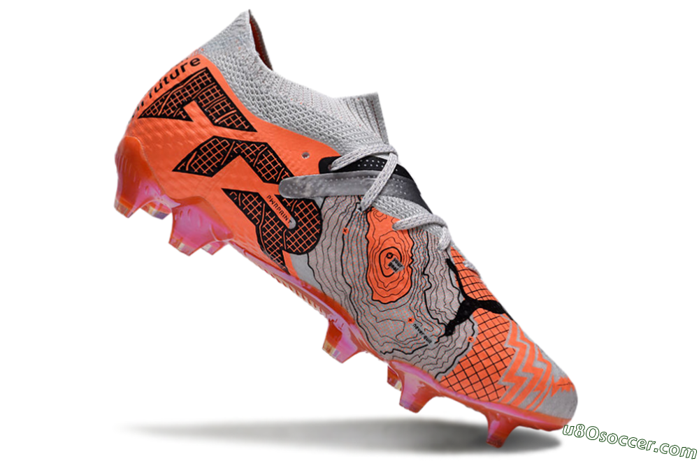 Puma Future Ultimate FG Firm Ground Soccer Cleats - Silver/Red/Pink 4