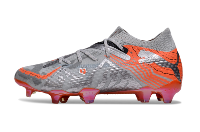 Puma Future Ultimate FG Firm Ground Soccer Cleats - Silver/Red/Pink