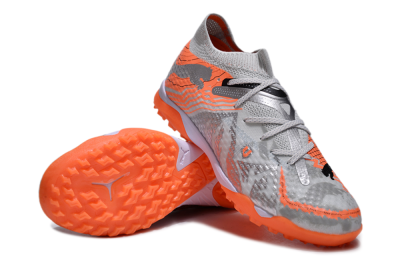 Puma Future Ultimate TF Artificial Turf Soccer Shoes - Silver/Red/White