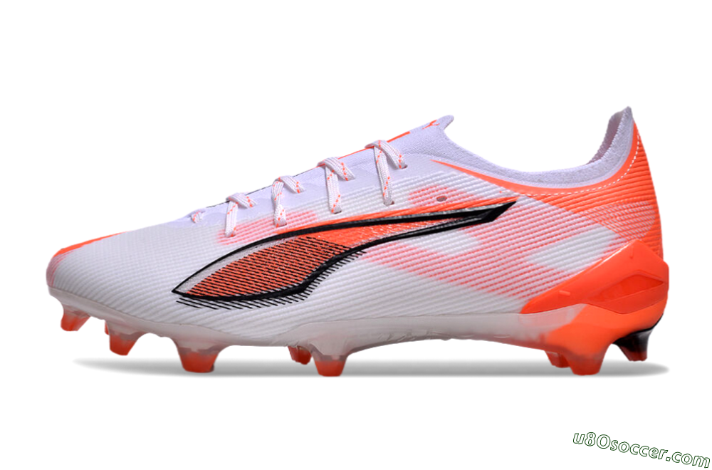 Puma Ultra Ultimate FG Firm Ground Soccer Cleats - White/Black/Red 2