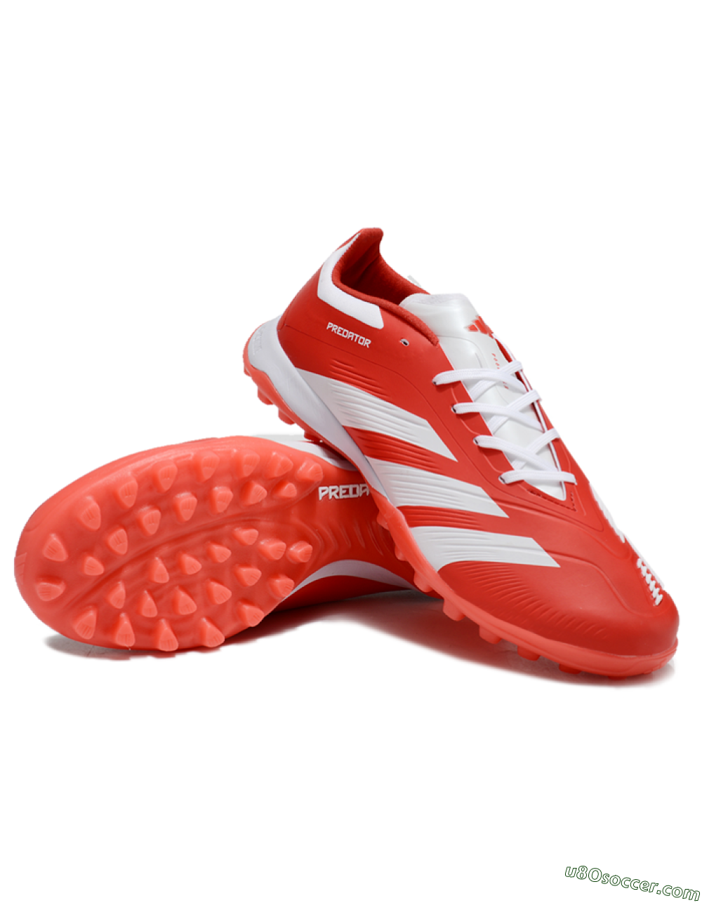 Adidas Predator 24 Elite TF Artificial Turf Soccer Shoes - Red/White 3