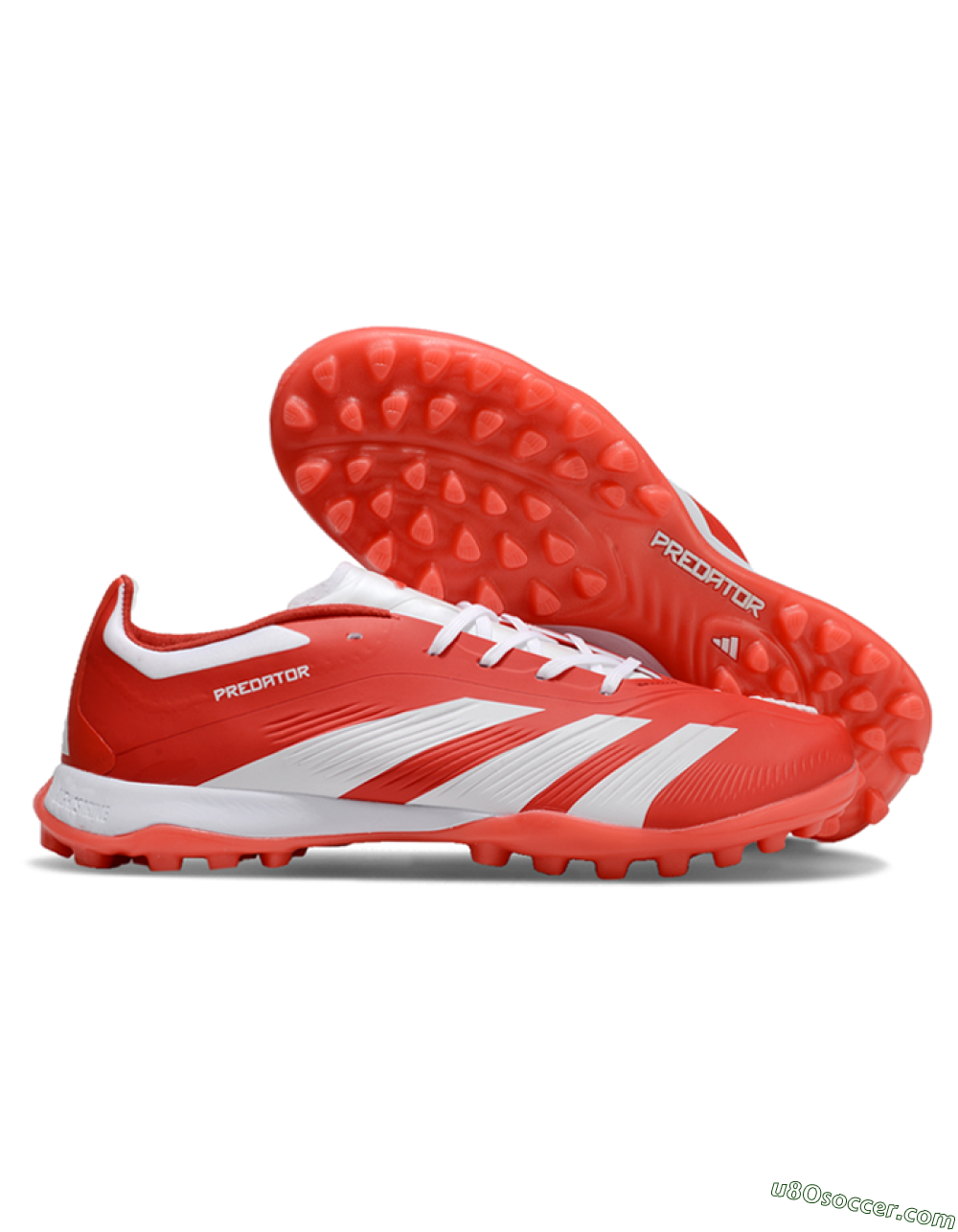 Adidas Predator 24 Elite TF Artificial Turf Soccer Shoes - Red/White 1