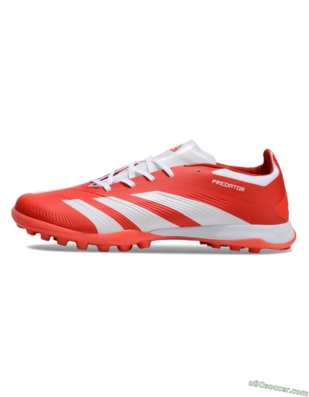 Adidas Predator 24 Elite TF Artificial Turf Soccer Shoes - Red/White 2