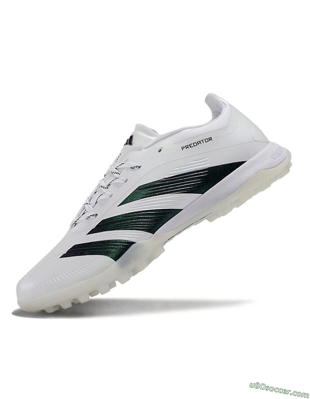 Adidas Predator 24 Elite TF Artificial Turf Soccer Shoes - White/Black 5
