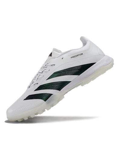 Adidas Predator 24 Elite TF Artificial Turf Soccer Shoes - White/Black