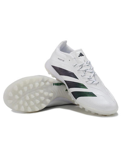 Adidas Predator 24 Elite TF Artificial Turf Soccer Shoes - White/Black