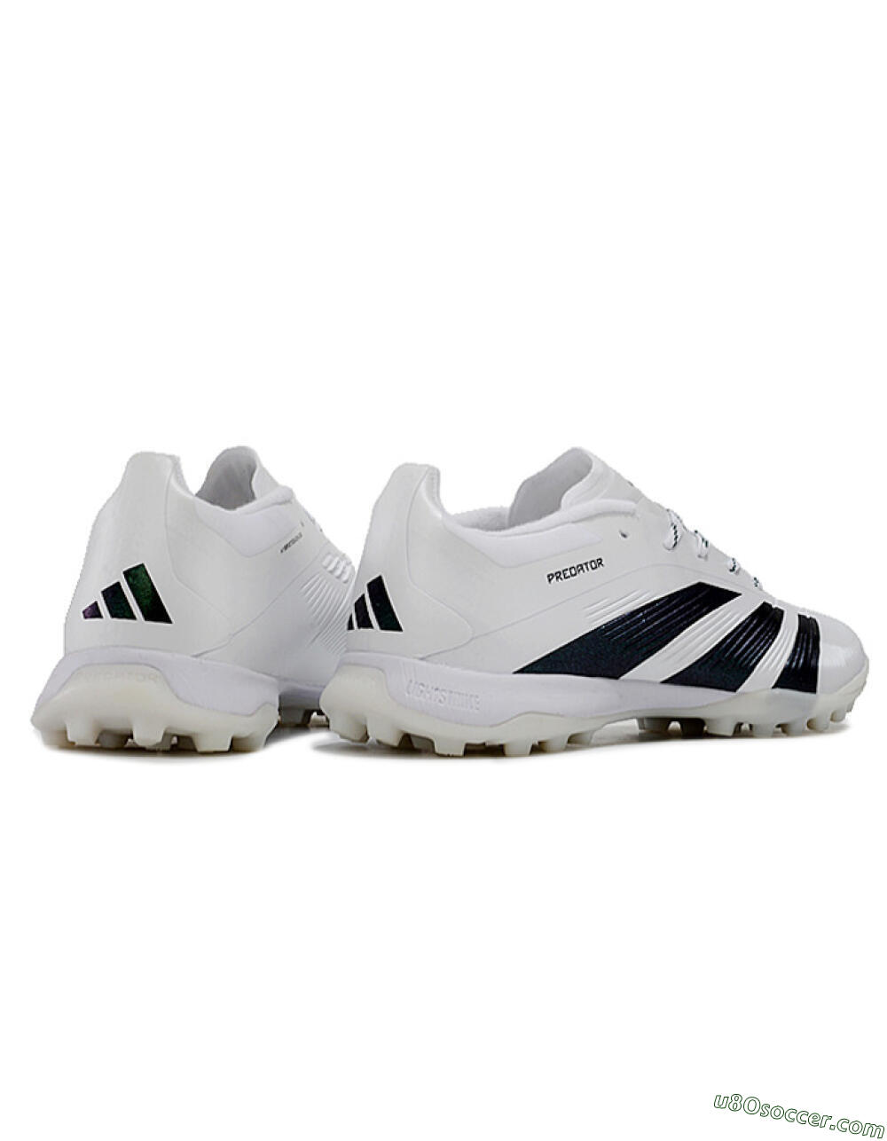 Adidas Predator 24 Elite TF Artificial Turf Soccer Shoes - White/Black 6