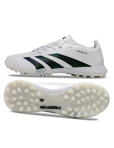 Adidas Predator 24 Elite TF Artificial Turf Soccer Shoes - White/Black