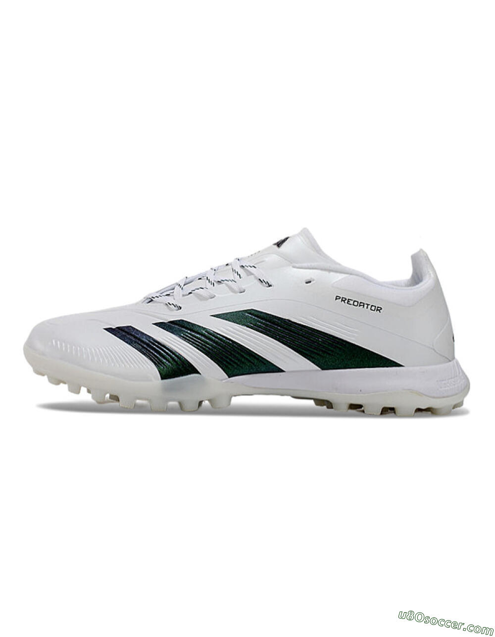 Adidas Predator 24 Elite TF Artificial Turf Soccer Shoes - White/Black 2