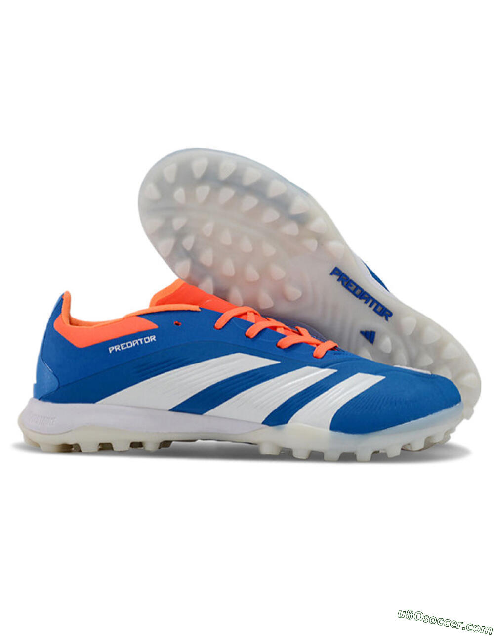 Adidas Predator 24 Elite TF Artificial Turf Soccer Shoes - Blue/White/Red 1