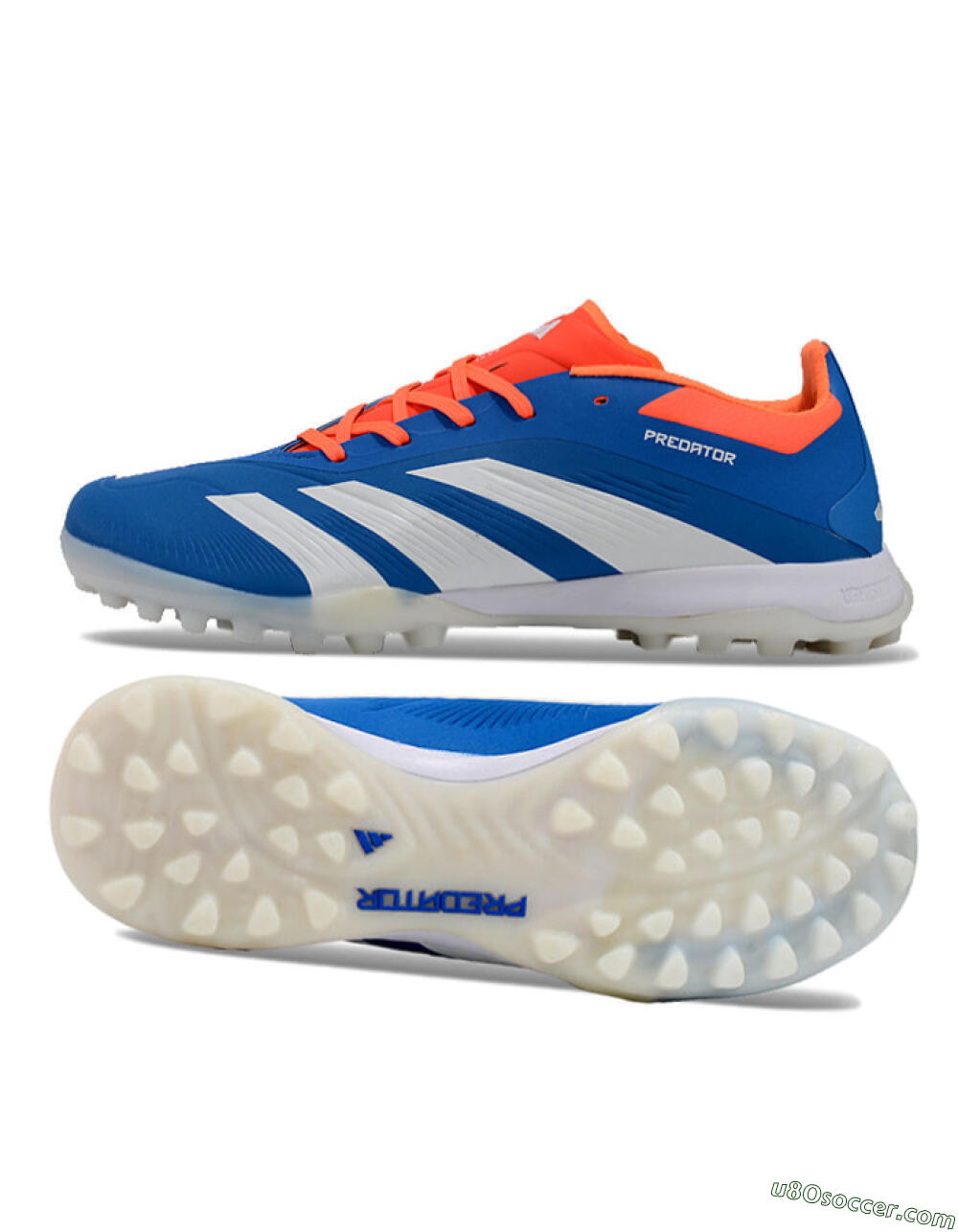 Adidas Predator 24 Elite TF Artificial Turf Soccer Shoes - Blue/White/Red 0