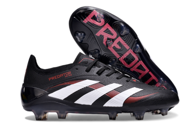 Adidas Predator Elite 24 FG Firm Ground Soccer Cleats - Black/White/Red