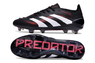 Adidas Predator Elite 24 FG Firm Ground Soccer Cleats - Black/White/Red