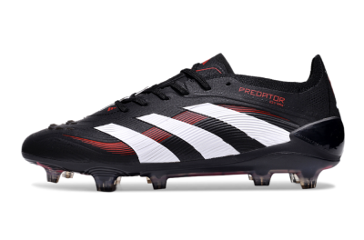 Adidas Predator Elite 24 FG Firm Ground Soccer Cleats - Black/White/Red