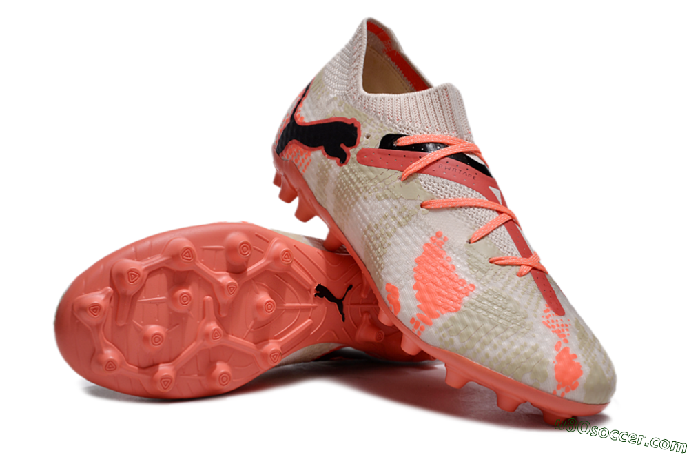 Puma Future Ultimate MG Multi Ground Soccer Cleats - Pink/Red/Black 3