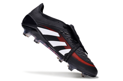 Adidas Predator Elite Foldover Tongue FG Firm Ground Soccer Cleats - Black/White/Red