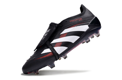 Adidas Predator Elite Foldover Tongue FG Firm Ground Soccer Cleats - Black/White/Red