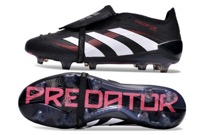Adidas Predator Elite Foldover Tongue FG Firm Ground Soccer Cleats - Black/White/Red