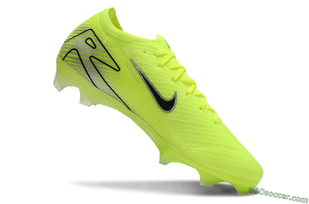 Nike Air Zoom Mercurial Vapor 16 Elite FG Firm Ground Soccer Cleats - Yellow/Black/Silver 4