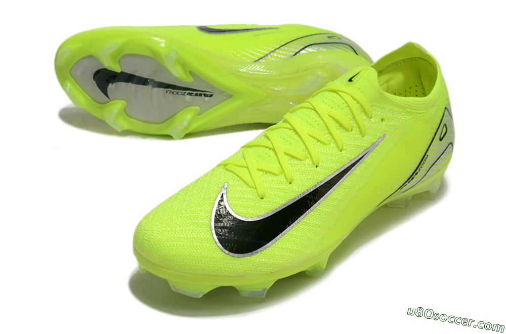 Nike Air Zoom Mercurial Vapor 16 Elite FG Firm Ground Soccer Cleats - Yellow/Black/Silver 3