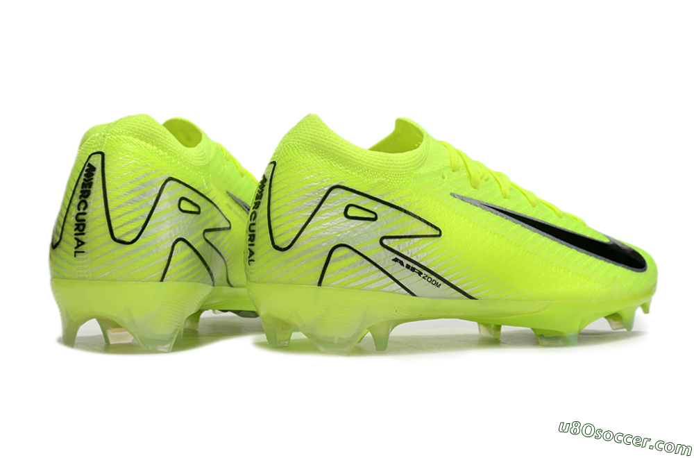 Nike Air Zoom Mercurial Vapor 16 Elite FG Firm Ground Soccer Cleats - Yellow/Black/Silver 6