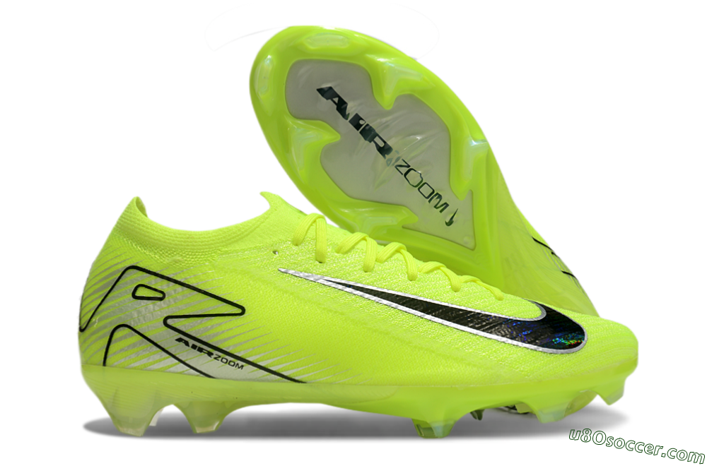 Nike Air Zoom Mercurial Vapor 16 Elite FG Firm Ground Soccer Cleats - Yellow/Black/Silver 1