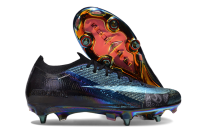 Nike Air Zoom Mercurial Vapor 15 Elite SG Soft Ground Soccer Cleats - Blue/Black/Gold