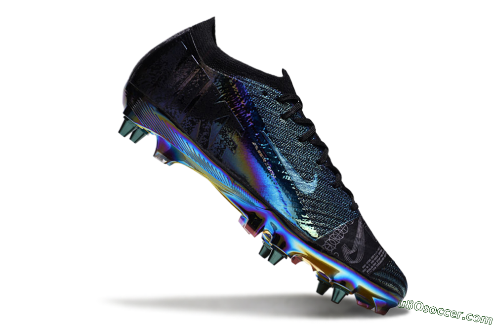 Nike Air Zoom Mercurial Vapor 15 Elite SG Soft Ground Soccer Cleats - Blue/Black/Gold 4