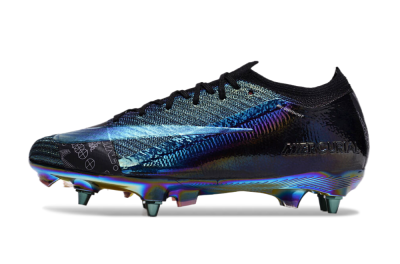 Nike Air Zoom Mercurial Vapor 15 Elite SG Soft Ground Soccer Cleats - Blue/Black/Gold
