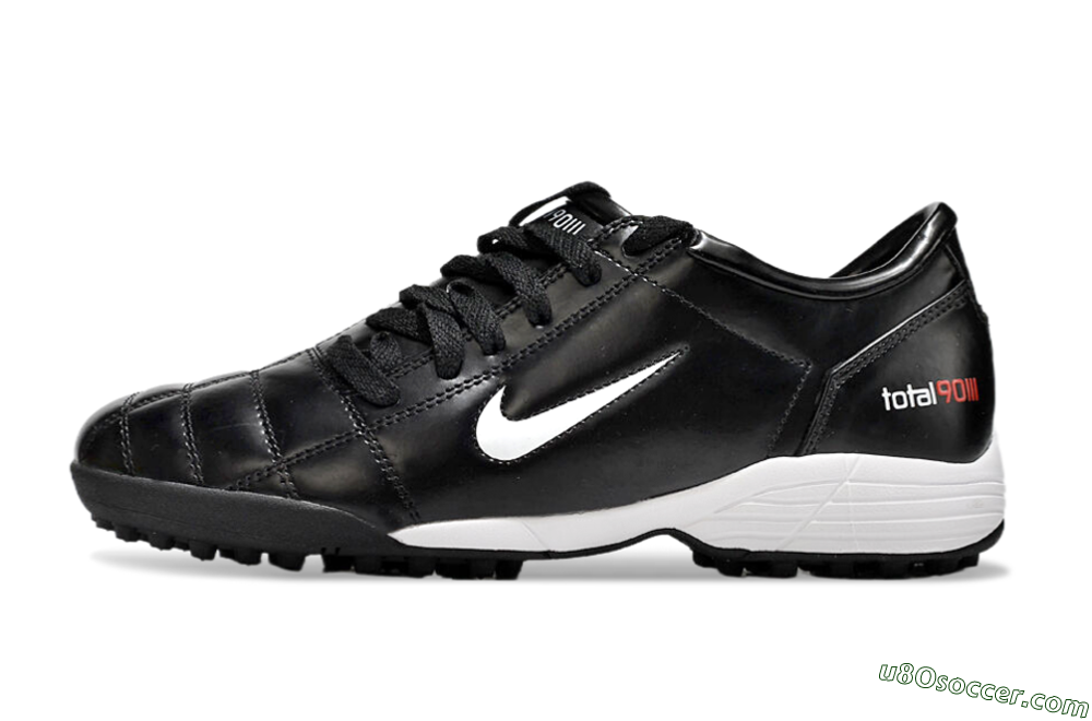 Nike Total 90 II TF Artificial Turf Soccer Shoes - Black/White/Red 2