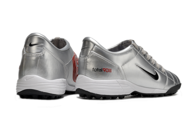 Nike Total 90 II TF Artificial Turf Soccer Shoes - Silver/Black/Red