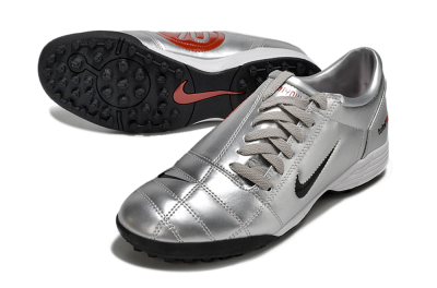 Nike Total 90 II TF Artificial Turf Soccer Shoes - Silver/Black/Red