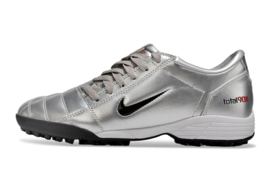 Nike Total 90 II TF Artificial Turf Soccer Shoes - Silver/Black/Red